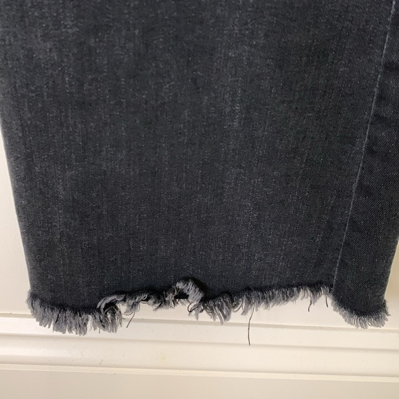 Sincerely Jules Black Flare Wide Leg Jeans High Waisted and FrayHem women SZ 27 - Picture 9 of 14